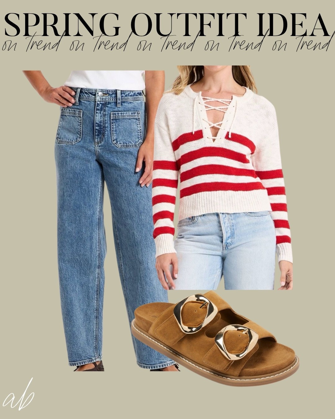 Spring outfit idea, target style 
Red stripe sweater and cute jeans 

#LTKSeasonal #LTKPetite