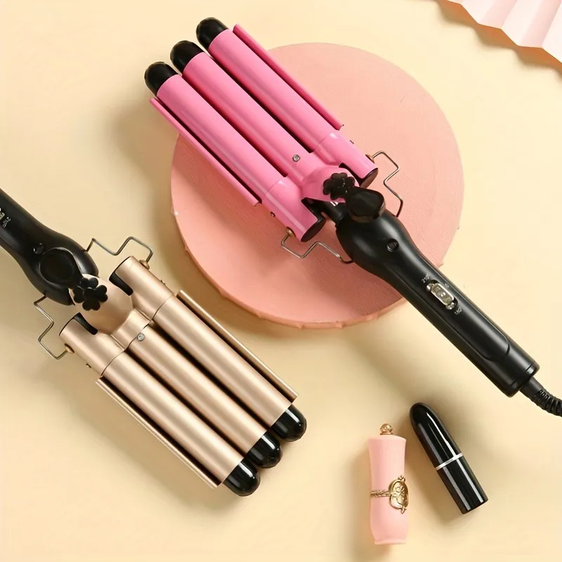3 Barrel Curling Iron Wand Hair Styling Tool, Curling Iron Wand, Durable, For All Hair Types For ... | Temu Affiliate Program