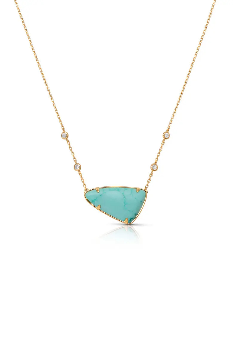 Geometric Reconstituted Stone Pendant Necklace (Women) | Nordstrom | Nordstrom