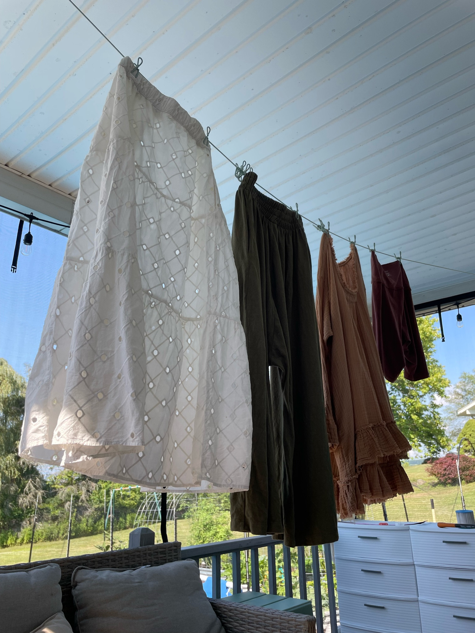 Retractable clothesline 