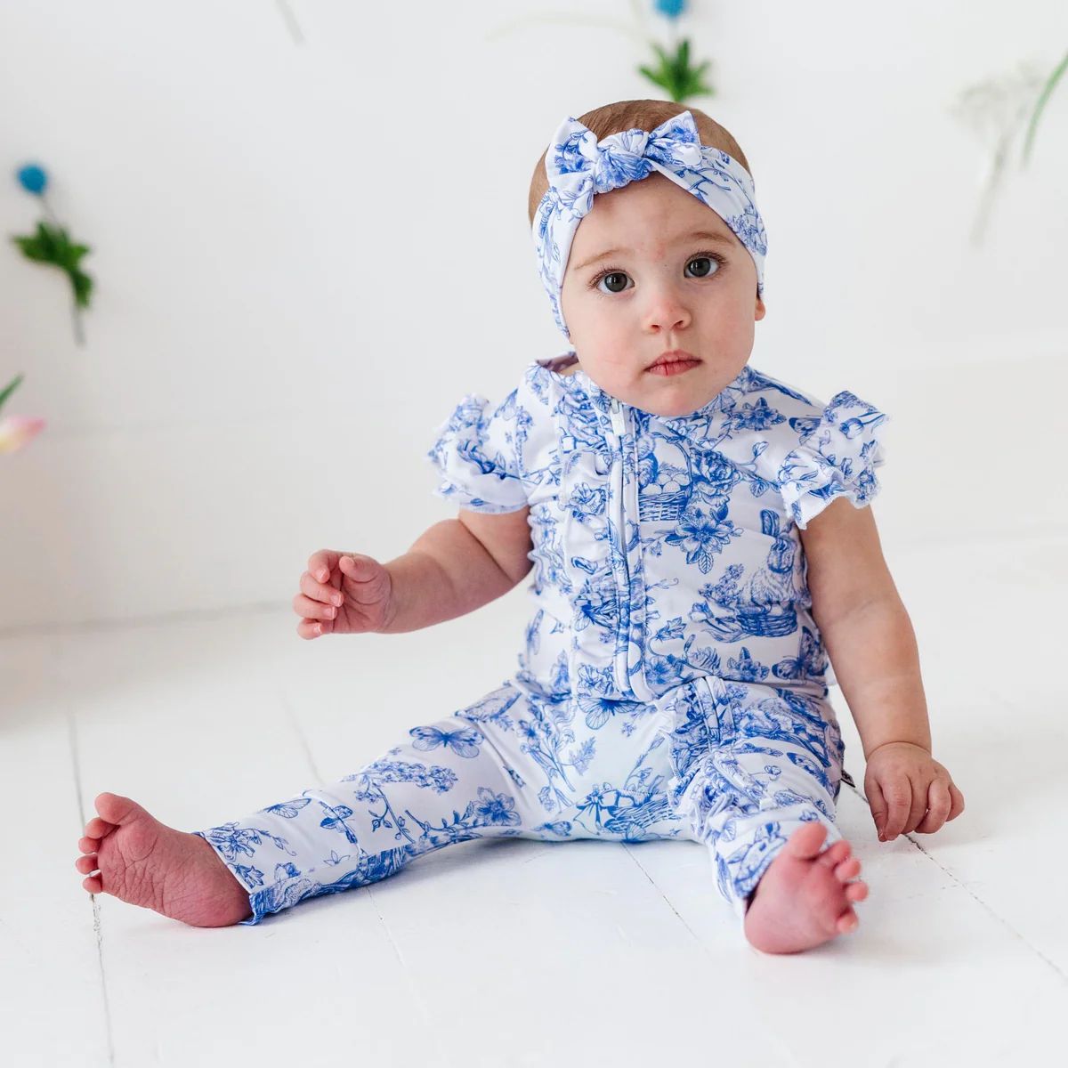 Hoppy You're Hare Romper | Bums & Roses