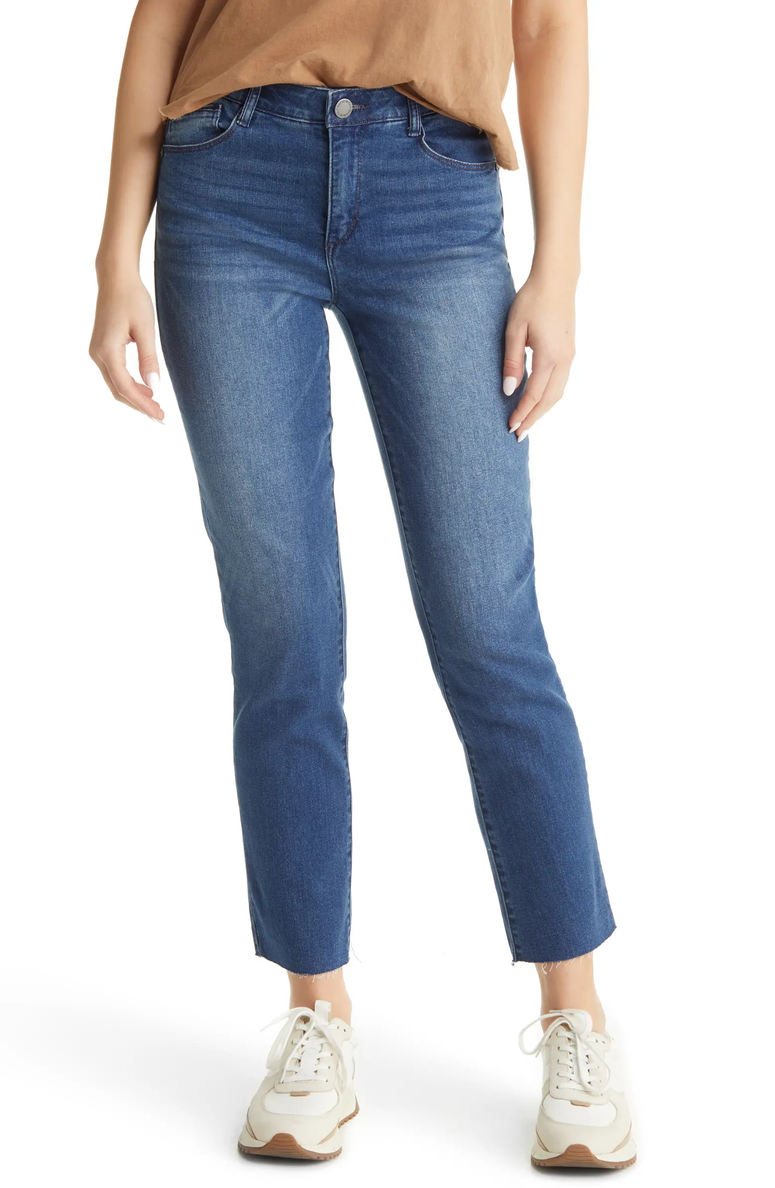 'Ab'Solution Slim Fit Raw Hem Straight Leg Jeans | Nordstrom