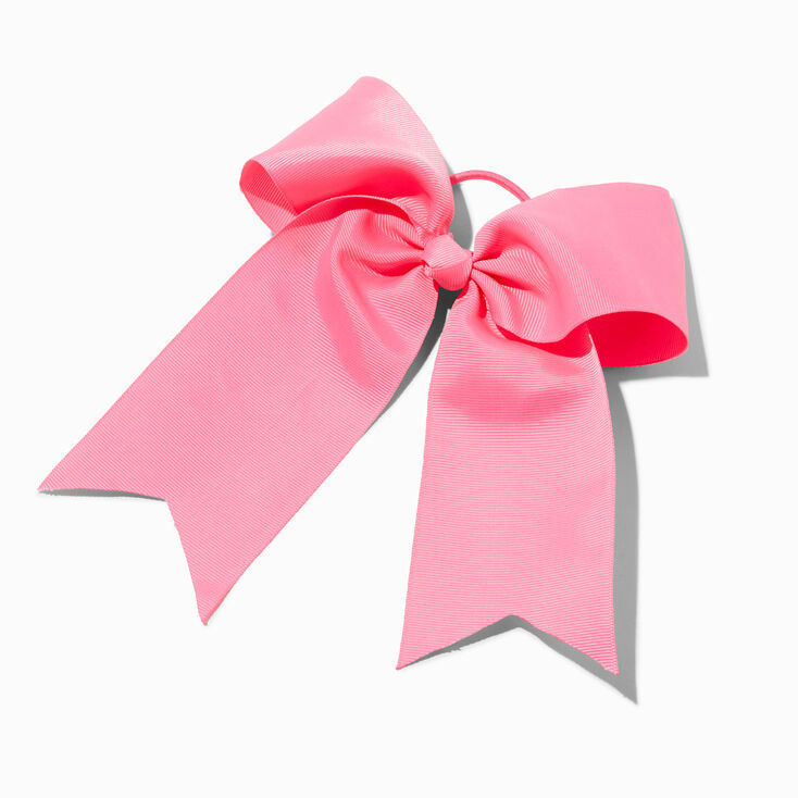 Pink Large Bow Hair Tie | Claire's (US)
