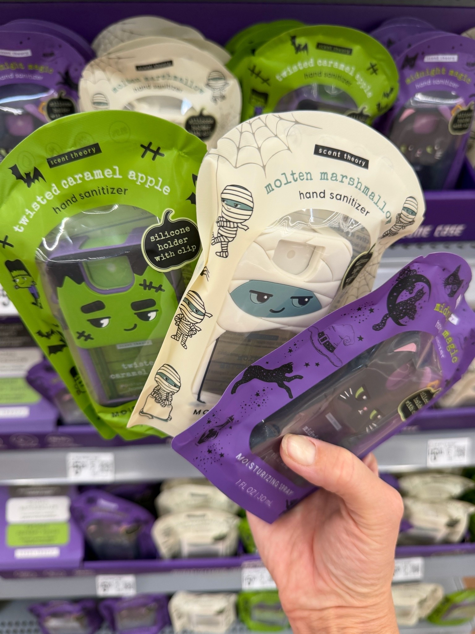 👻 Found the cutest spray hand sanitizers for spooky season!  These would be so fun for boo baskets or teachers gifts! 🎃 

#SpookySeason #HandSanitizer #BooBaskets

#LTKSeasonal #LTKmomlife