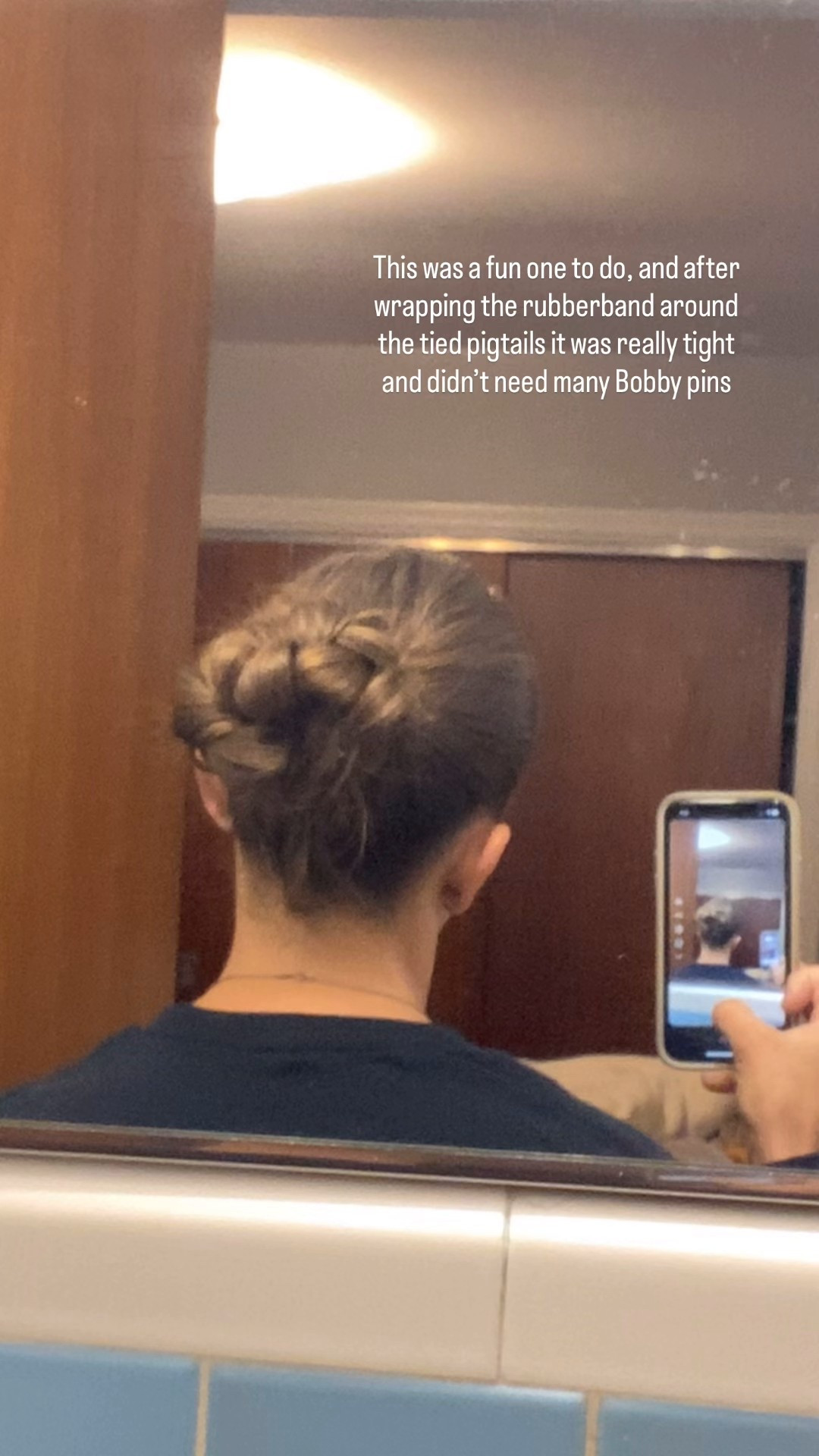 Today’s hairstyle.  Make pigtails and tie them together in knots.  Secure with a rubberband and pin as needed. 

#watchnow 

#LTKBeauty