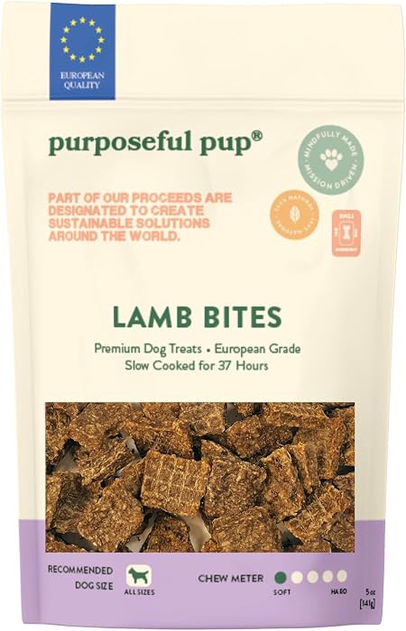 Lamb Bites Dog Treats 5oz | Single Ingredient, European Quality, Grain-Free Rawhide Alternative |... | Amazon (US)