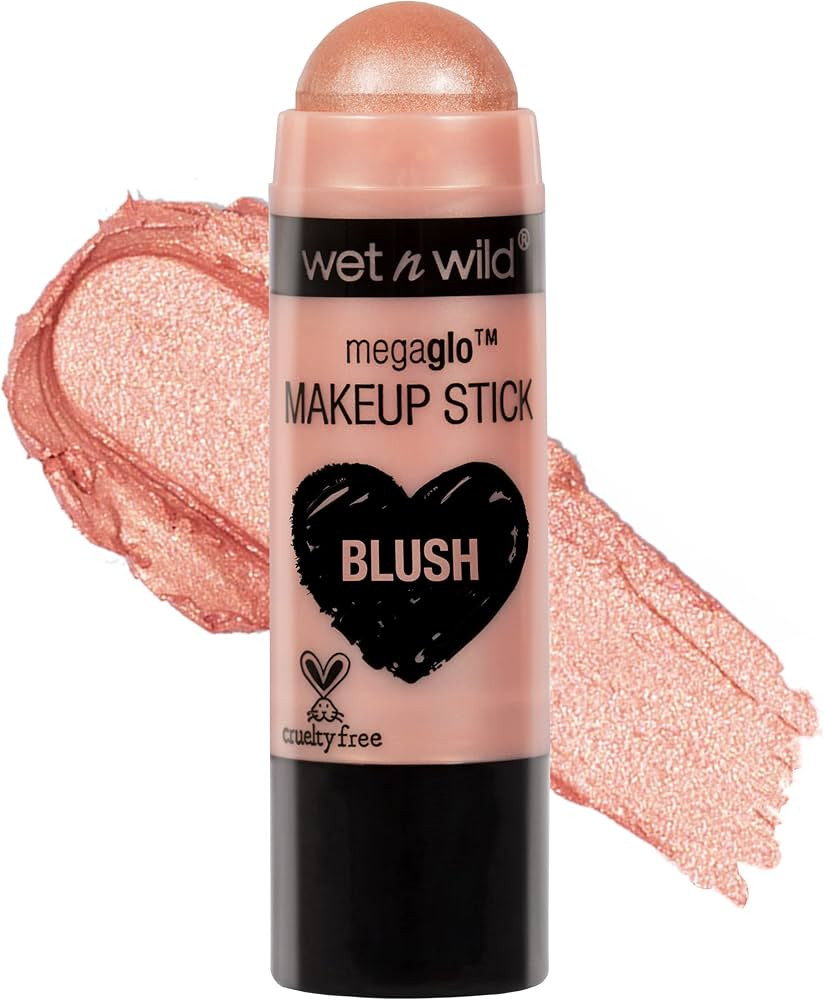 Wet n Wild MegaGlo Blush Stick Conceal & Contour, Peach Bums| Shimmer | Blush Makeup Multistick |... | Amazon (US)