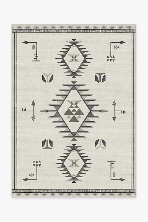 The Child Black & Cream Rug | Ruggable