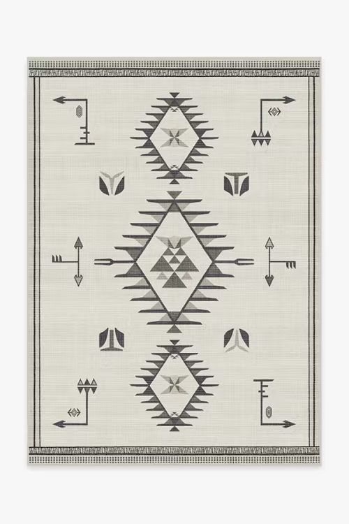 The Child Black & Cream Rug | Ruggable