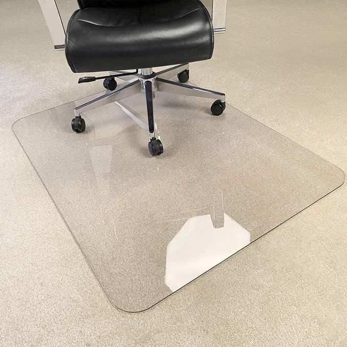 [Upgraded Version] Crystal Clear 1/5" Thick 47" x 35" Heavy Duty Hard Chair Mat, Can be Used on C... | Amazon (US)
