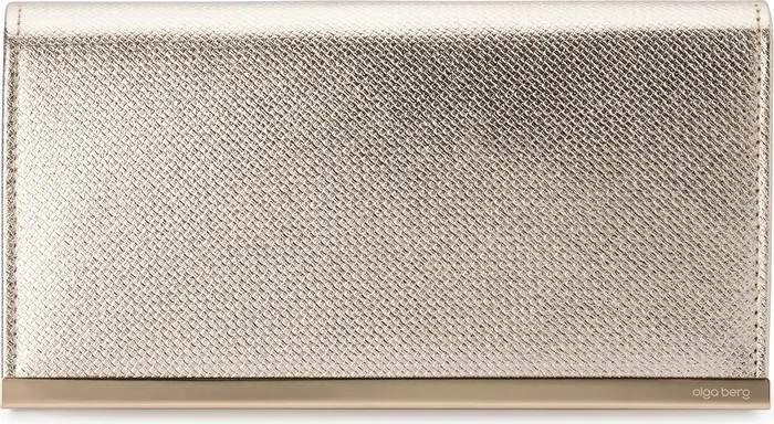 Maddie Metallic Embossed Foldover Clutch | Nordstrom