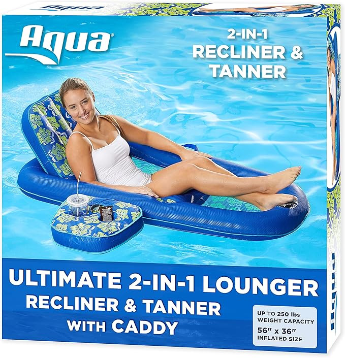 Aqua Ultimate Pool Float Lounges, Recliners, Tanners – Mutiple Colors/Styles – for Adults and... | Amazon (US)