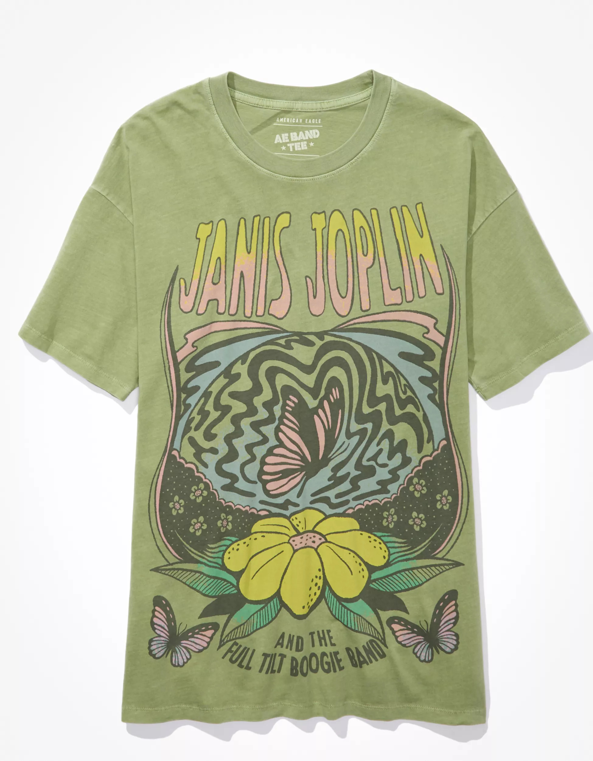 AE Oversized Janis Joplin Graphic Tee | American Eagle Outfitters (US & CA)