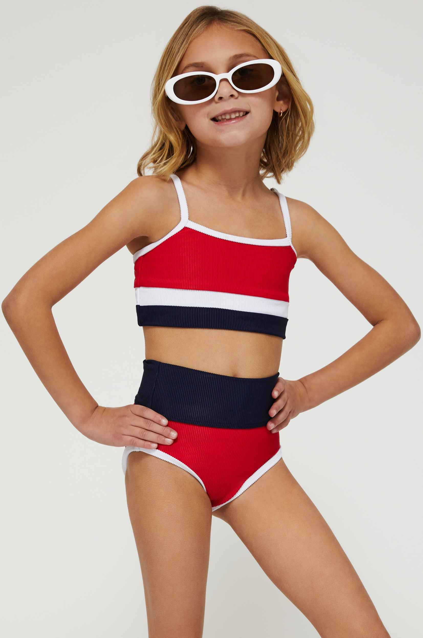 Little Eva & Emmie Set Americana Colorblock | Beach Riot