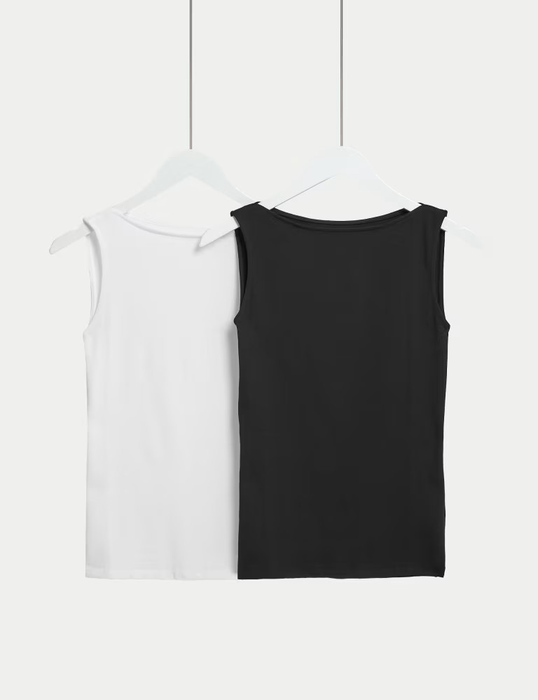 2pk Cotton Rich Vests | Marks & Spencer (UK)