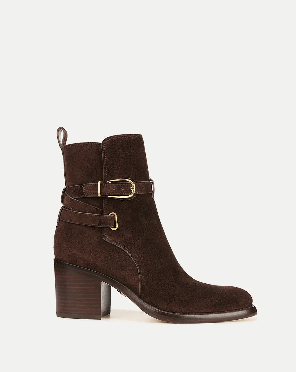 Sohelia Suede Ankle Bootie | Veronica Beard