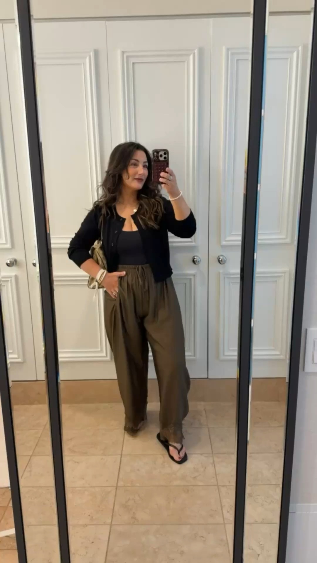 Chic and effortless look! 

Cardigan size medium 
Tank and pants size small

5’0” 140lbs 
Petite friendly

#LTKootd #LTKSaleAlert #LTKPetite