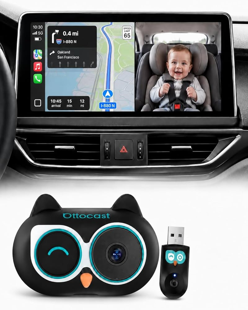 OTTOCAST Baby Car Camera 2026,Wireless CarPlay Adapter (No Android Support) | Amazon (US)