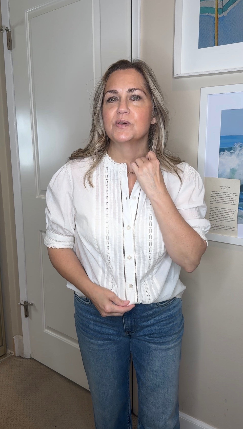 This adorable blouse of a still so only $18. It is a look alike for a much more expensive one  

#LTKOver40 #LTKWorkwear #LTKootd