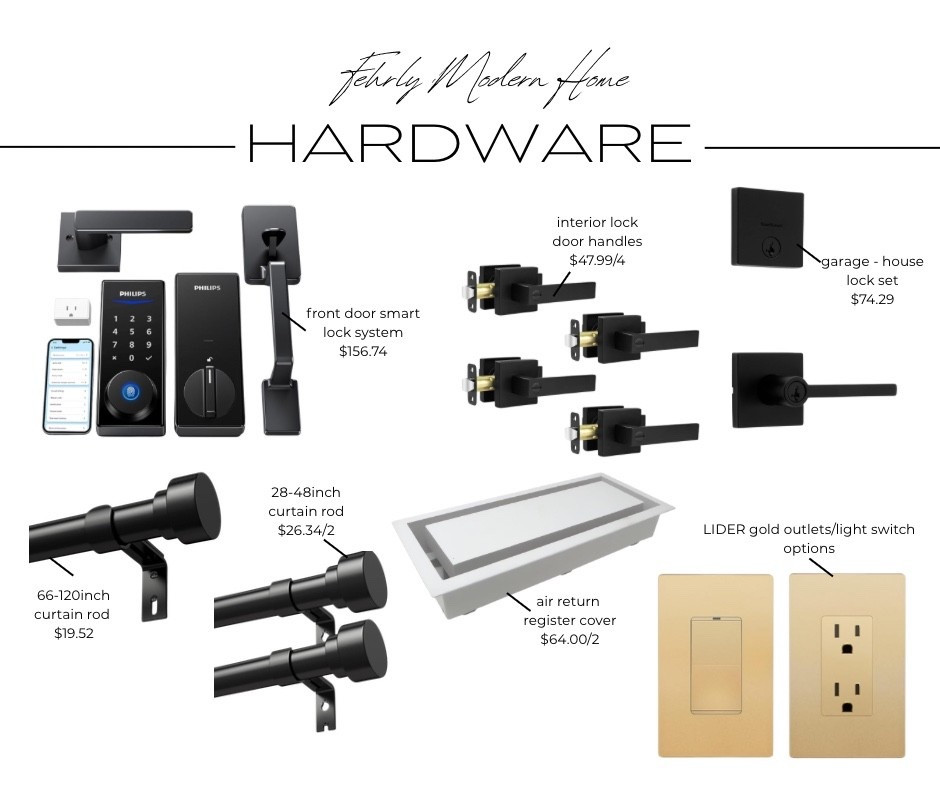 Dyck custom home build hardware finishes 