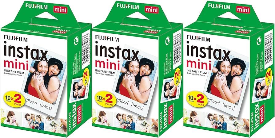 Fujifilm Instax Mini Instant Film - 60 Sheets (3 Packs of 20 Film Sheets) | Amazon (CA)
