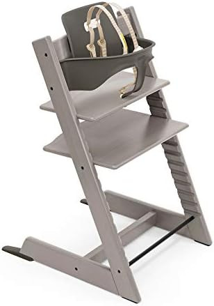 Tripp Trapp by Stokke Adjustable Oak Wood Baby High Chair (Includes Baby Seat with Harness) | Amazon (US)