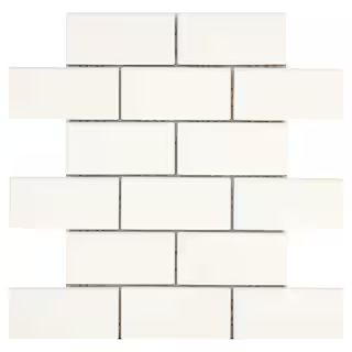 Daltile Restore Bright White 12 in. x 12 in. x 6.35 mm Ceramic Mosaic Wall Tile (0.83 sq. ft./Eac... | The Home Depot