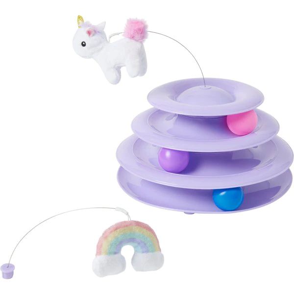 Frisco Unicorn & Rainbow Cat Tracks Cat Toy with Catnip | Chewy.com