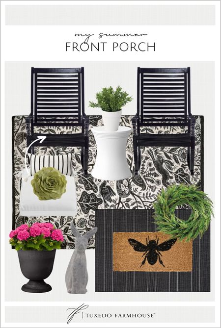 My front porch is ready for summer sitting!

Patio furniture, porch furniture, outdoor rockers, outdoor tables, outdoor rugs, planters, outdoor pillows, door mat, entry mat

#LTKSeasonal #LTKhome #LTKstyletip