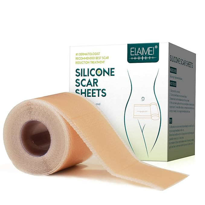 Silicone Scar Sheets (1.6” x 120” Roll-3M), Silicone Scar Tape Roll, Scar Silicone Strips, Re... | Amazon (US)