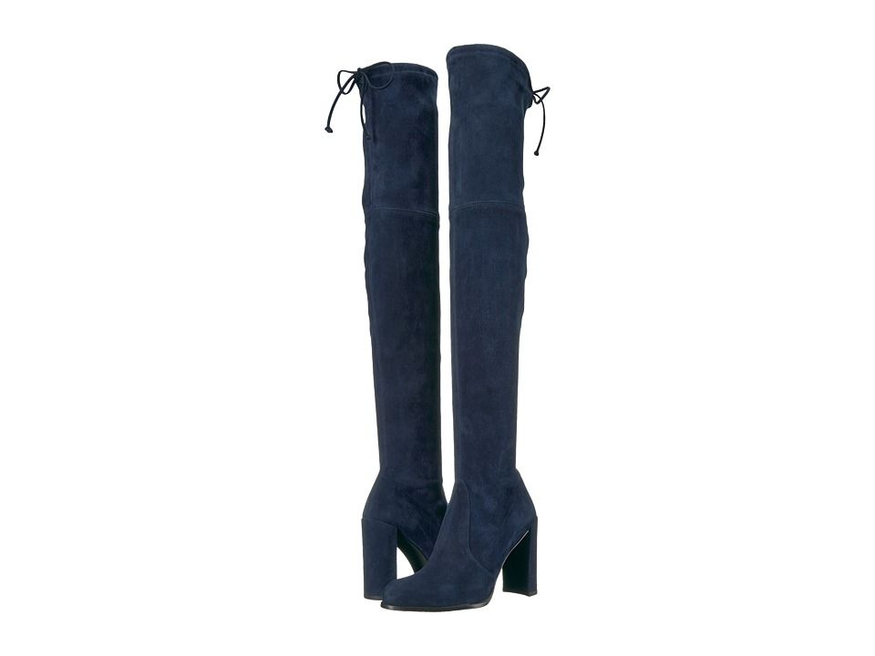 Stuart Weitzman - Hiline (Nice Blue Suede) Women's Shoes | Zappos