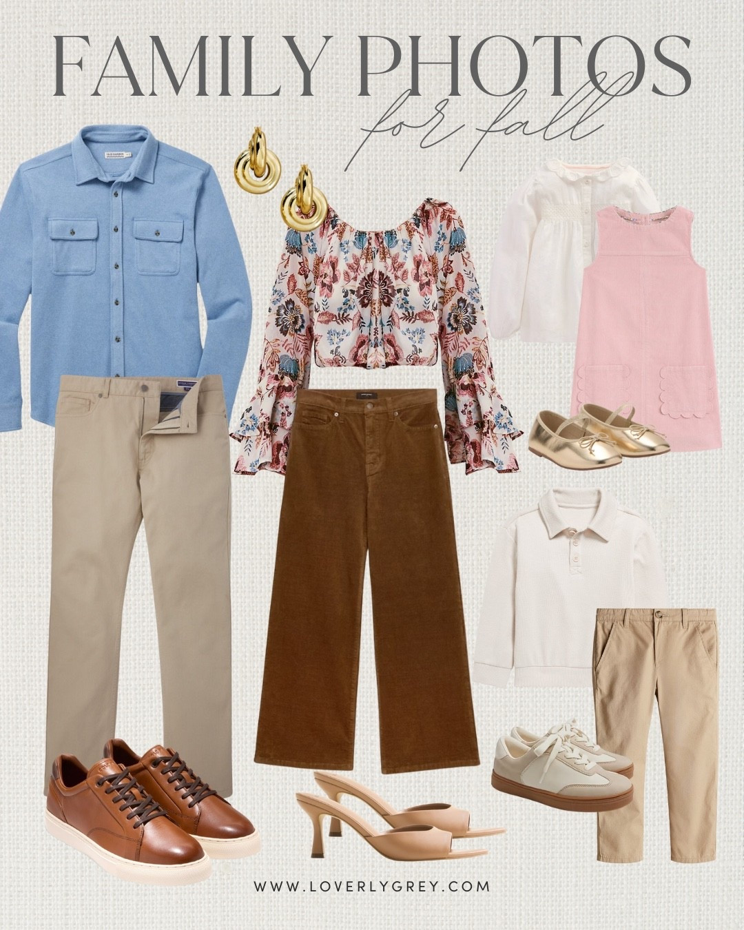 If you’re not wanting to wear a dress for fall family photos, this look is for you! Love these corduroy brown pants with this fun blouse! Some brighter colors for family photos! 

Loverly Grey, fall family photos, fall outfits, corduroy pants, family pictures, fall outfit inspo

#LTKStyleTip #LTKSeasonal #LTKFamily