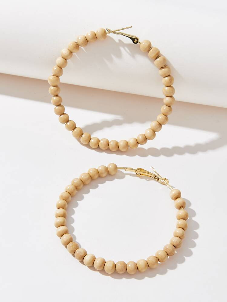 Bead Hoop Earrings | SHEIN