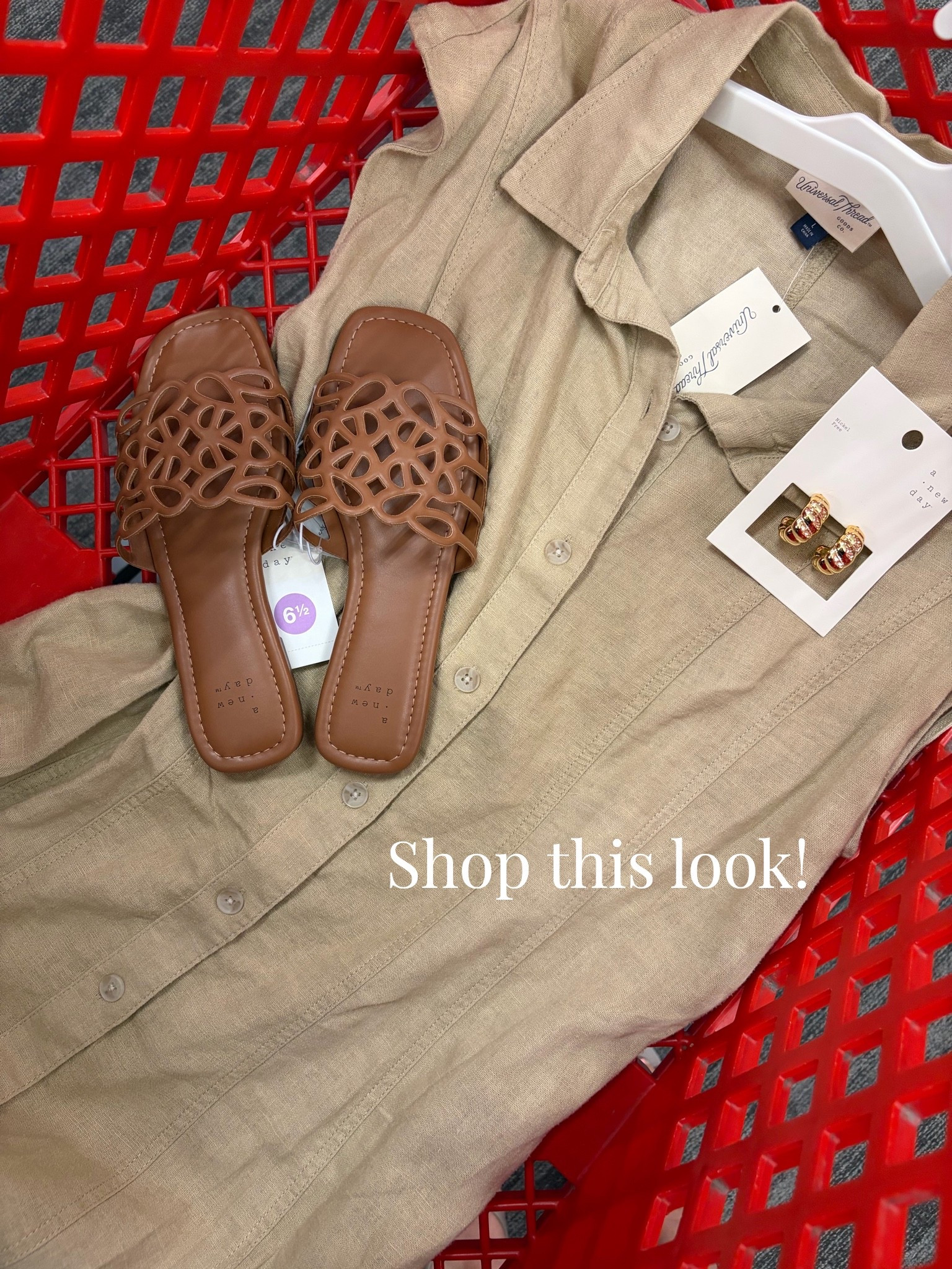 This Target look is giving easy, effortless summer style 🤍 The khaki linen shirt dress paired with cutout tan sandals and gold hoops — simple, neutral, and so wearable. All linked!

#LTKfindsunder50 #LTKstyletip #LTKSeasonal

#LTKdayinmylife #LTKgrwm #LTKootd
