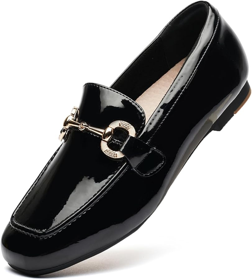 Womens Loafers Shoes Fashion Low Heel Slip on Shoes Comfortable Driving Flats | Amazon (US)