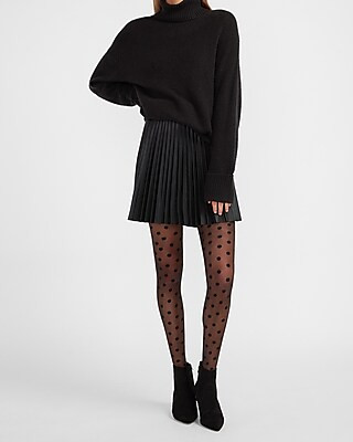 Oversized Swiss Dot Full Length Tights | Express