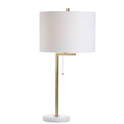 24.5" Metal/Marble Alyssa Table Lamp (Includes Energy Efficient Light Bulb) Gold - JONATHAN Y | Target