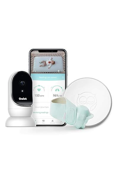 Owlet Smart Sock + Cam - Heart Rate, Oxygen, Video & Audio - The Complete Baby Monitor Solution | Amazon (US)