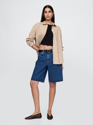 11"" Mid Rise Longline Denim Shorts | Gap (US)
