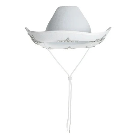 Rhinestone Cowboy Hat Cowgirl Hat Sparkly Pentagram Party Hat Casual Fashion Hat | Walmart (US)