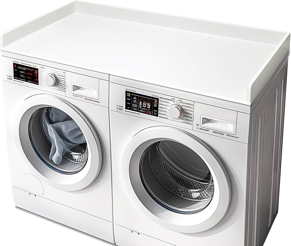 Washer Dryer Countertop, 27.5" x 54" Washer and Dryer Countertop for Laundry Room Organization(Wh... | Amazon (US)