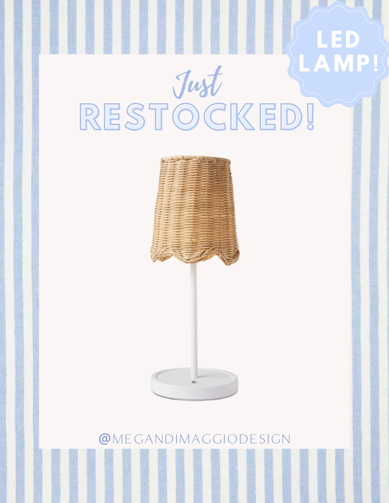 🚨Restock alert!🚨 on my favorite rattan scalloped shade led lamps!! 🤩🙌🏻 these have been out of stock for so long but finally back!! We have two and use them on bookshelves, our kitchen counter and as apart of pretty tablescapes!

#LTKFindsUnder100 #LTKHome