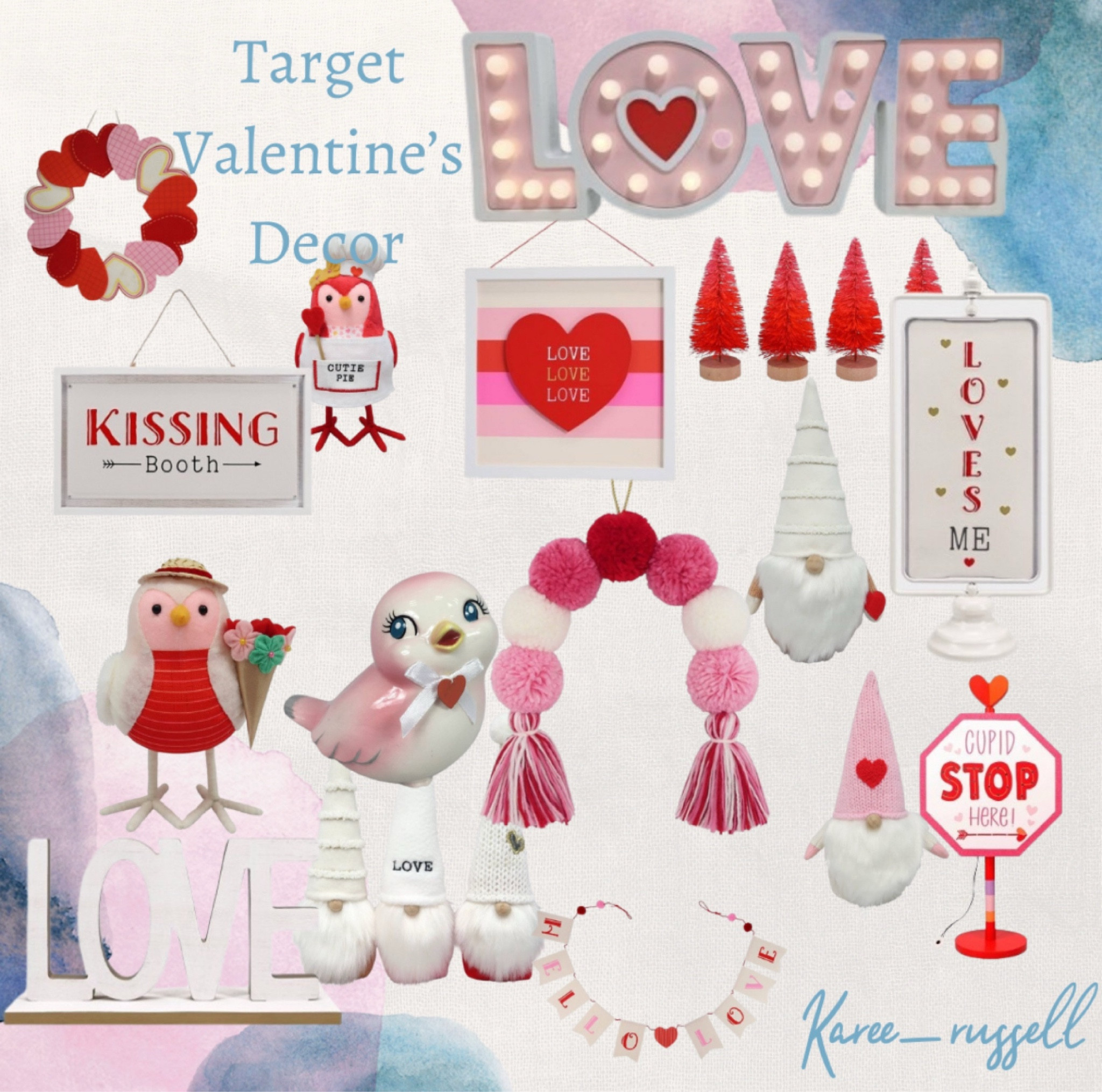 Loving all these valentines decor at Target! (My Target is nearly out of several of these items) #targetfinds #targetdeals #valentines

#LTKSeasonal #LTKhome #LTKFind

#LTKvalentine
#LTKlove
#LTKdateNight
#LTKunder50
#LTKunder100
#LTKgiftguide
#LTKgiftsForHer
#LTKgiftsForHim
#LTKholiday
#LTKromance

#ValentinesDayGiftGuide
#ValentinesDayOutfit
#ValentinesDayStyle
#GiftsForYourValentine
#LoveDayLooks
#ValentinesDay2025
#CupidApproved

#GiftIdeasForHer
#GiftIdeasForHim
#RomanticGifts
#PerfectValentinesGift
#GiftGuideForCouples

#ValentinesDayLooks
#RedAndRomantic
#LingerieLover
#DateNightOutfit
#ChicAndSexy
#PrettyInPink

#SelfLoveSeason
#ValentinesDayGlow
#PamperYourself
#BeautyLoverGiftGuide
#TreatYourself

#LoveIsInTheAir
#BeMine
#MadeWithLove
#RelationshipGoals
#DateNightReady

#ShopLTK
#ShopTheLook
#StyledWithLove
#ShopValentinesDay
#CupidStyle

#LTKSaleAlert #LTKGiftGuide #LTKSeasonal