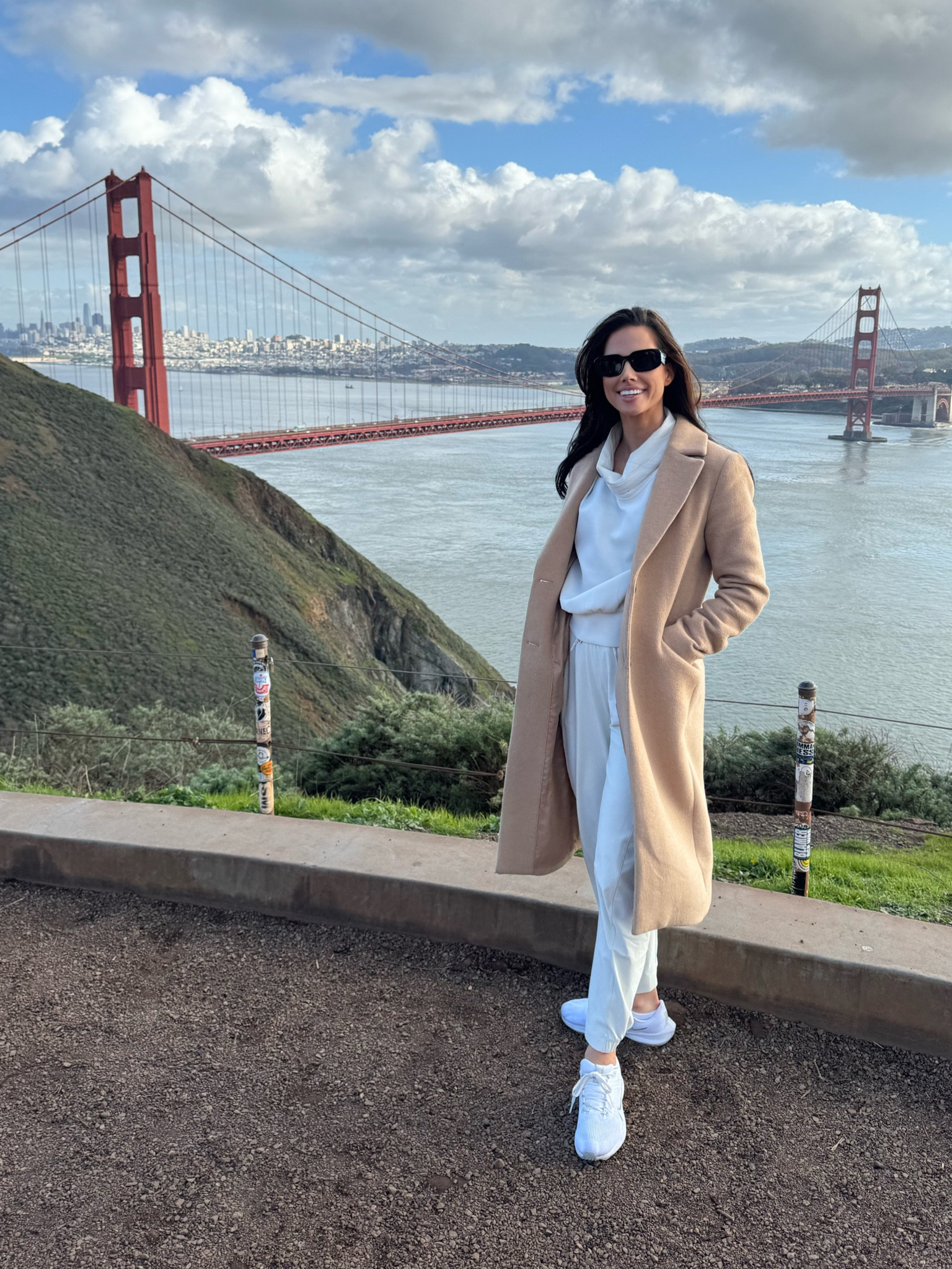 Travel day outfit. Wore this on the plane to San Francisco/Napa. Lululemon joggers and top with camel coat and tennis shoes. My coat is from Gap a few years ago so I linked some that are similar. 

#LTKstyletip #LTKtravel