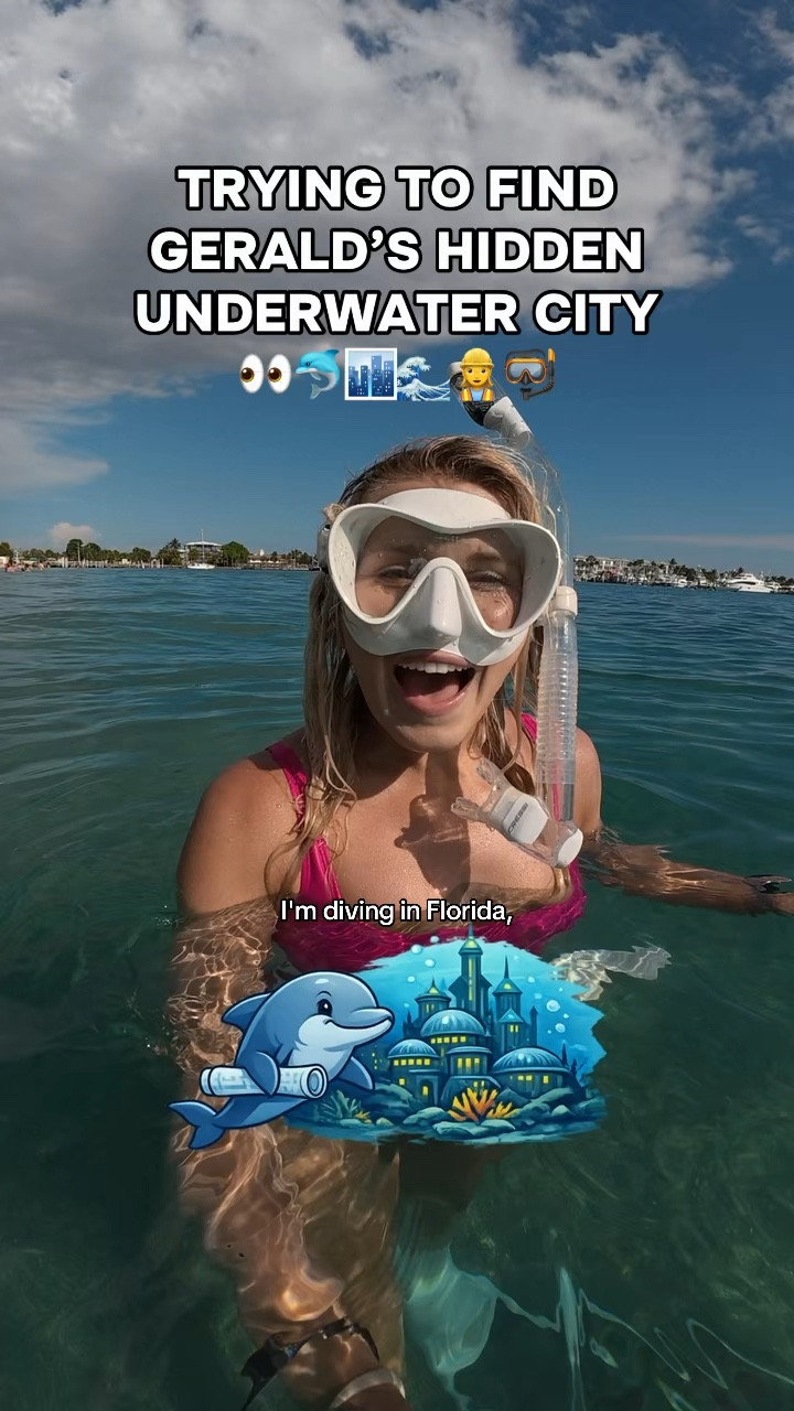 Did the octopus try to PULL ME into the underwater city?!😱🐙 I’m going to keep trying to get recruited by Gerald so follow along to see when I find him, and his secret underwater city!👀🐬👷‍♀️🤿🌊🏙️😌

#ocean #gerald #dolphin #underwater #freediving 

#LTKTravel #LTKSwim #LTKActive