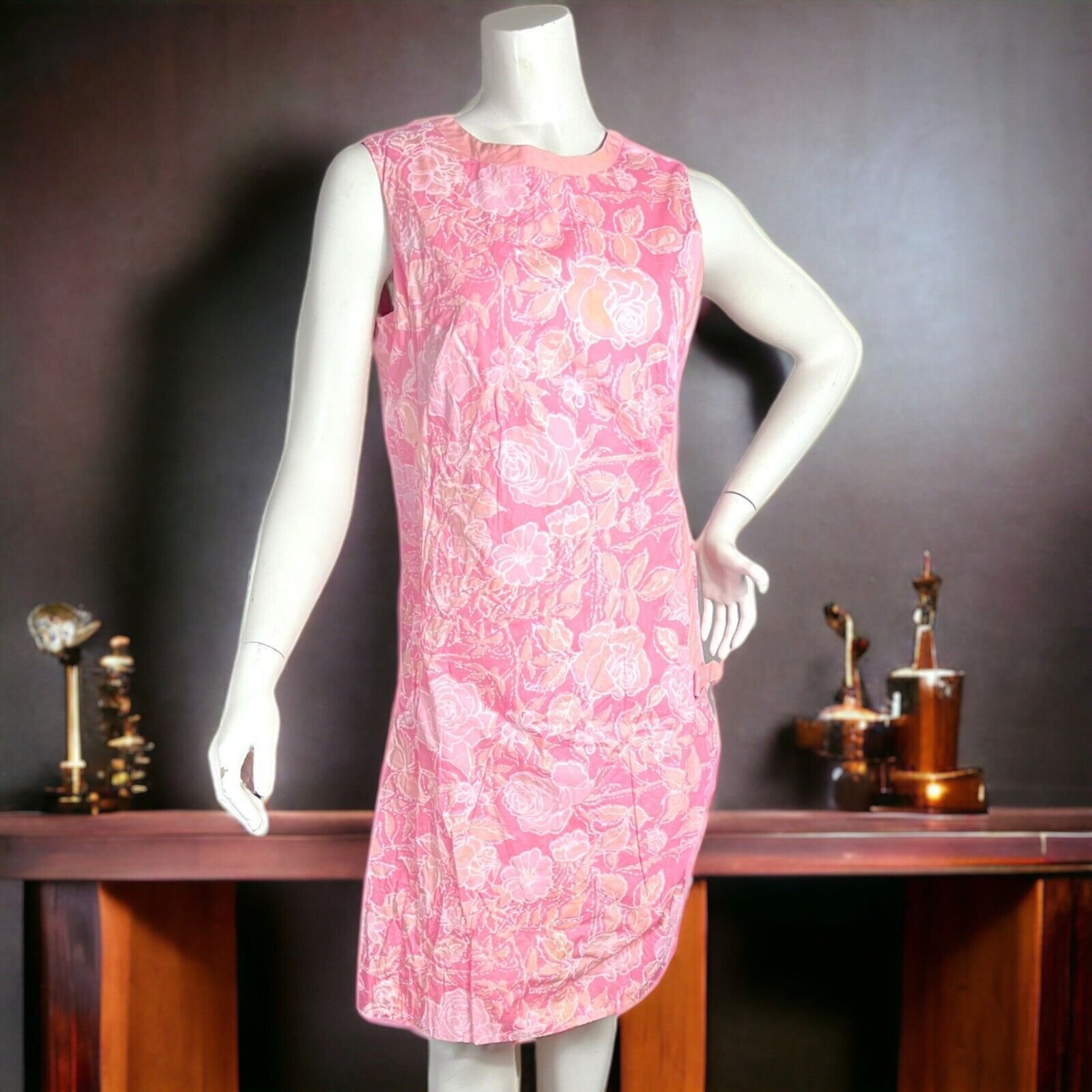 VINTAGE 60’s The Lilly Lilly Pulitzer Popover Sleeveless Floral Mod Shift Dress  | eBay | eBay US