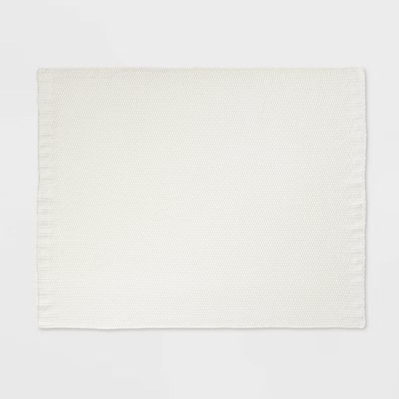 Solid Chenille Knit Throw Blanket - Threshold™ | Target