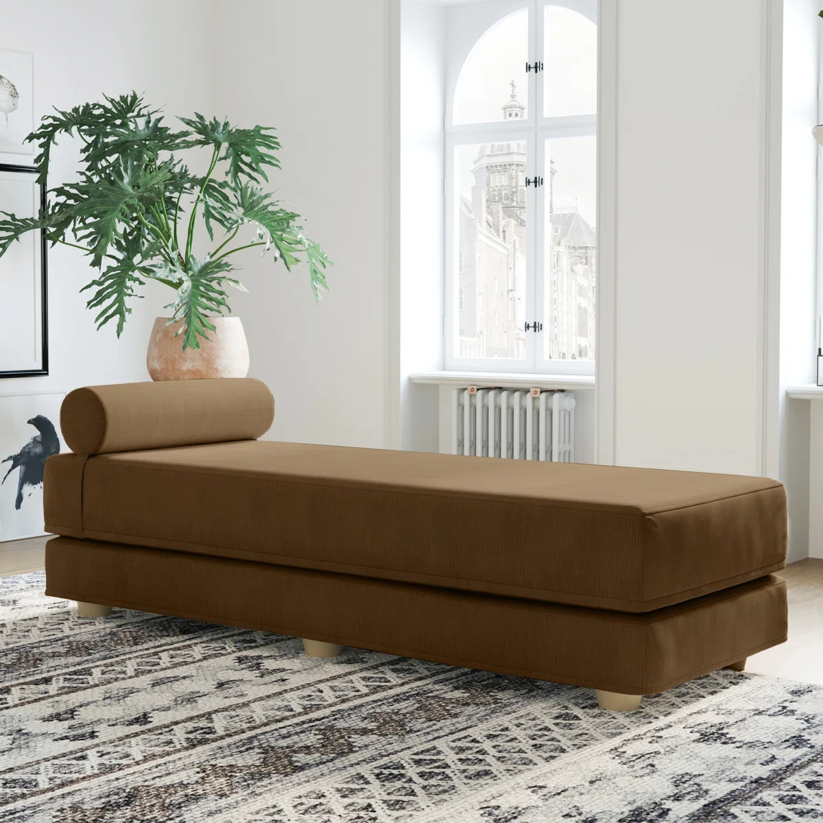 Kaylena Convertible Daybed - Fold Out Sleeper with Queen Size Memory Foam Mattress & Pillows | Wayfair North America