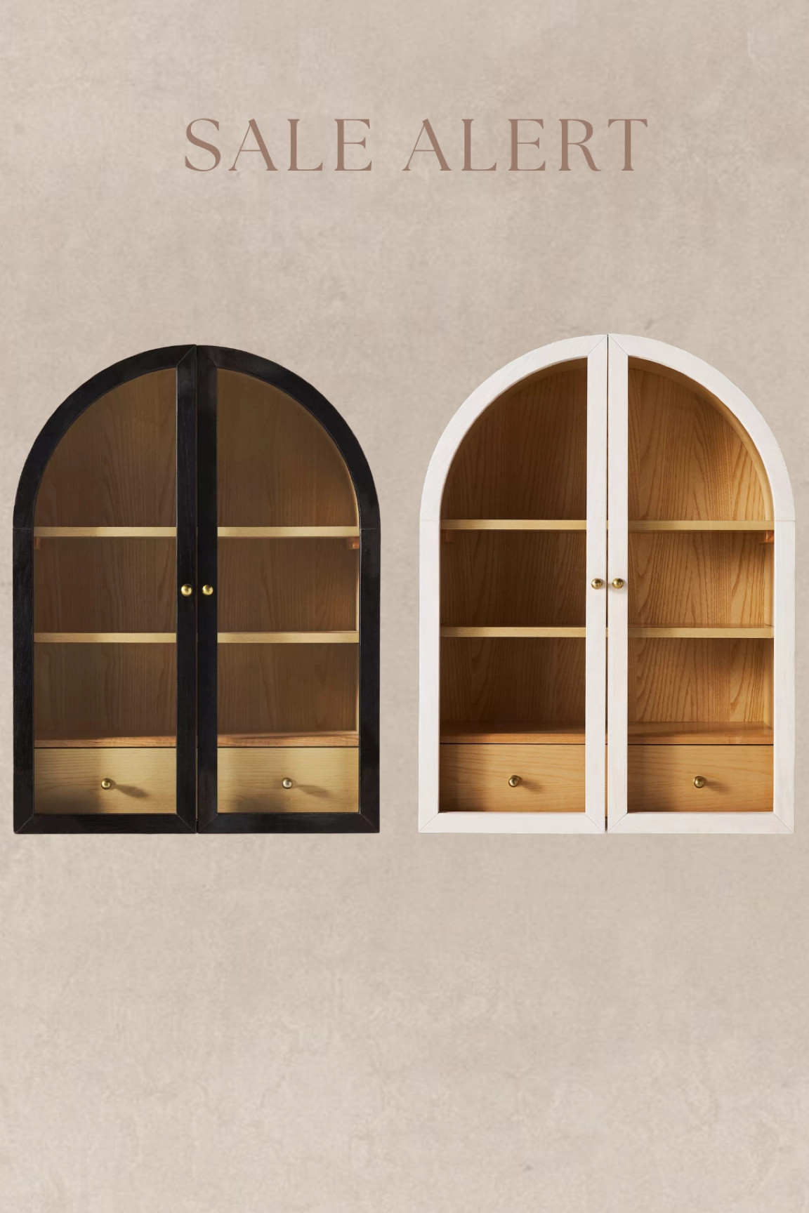 The viral and sought after fern cabinets are $200 off right now in black or white! You could use this in a bathroom, kitchen, or dining room! 

#LTKsalealert #LTKFind #LTKhome