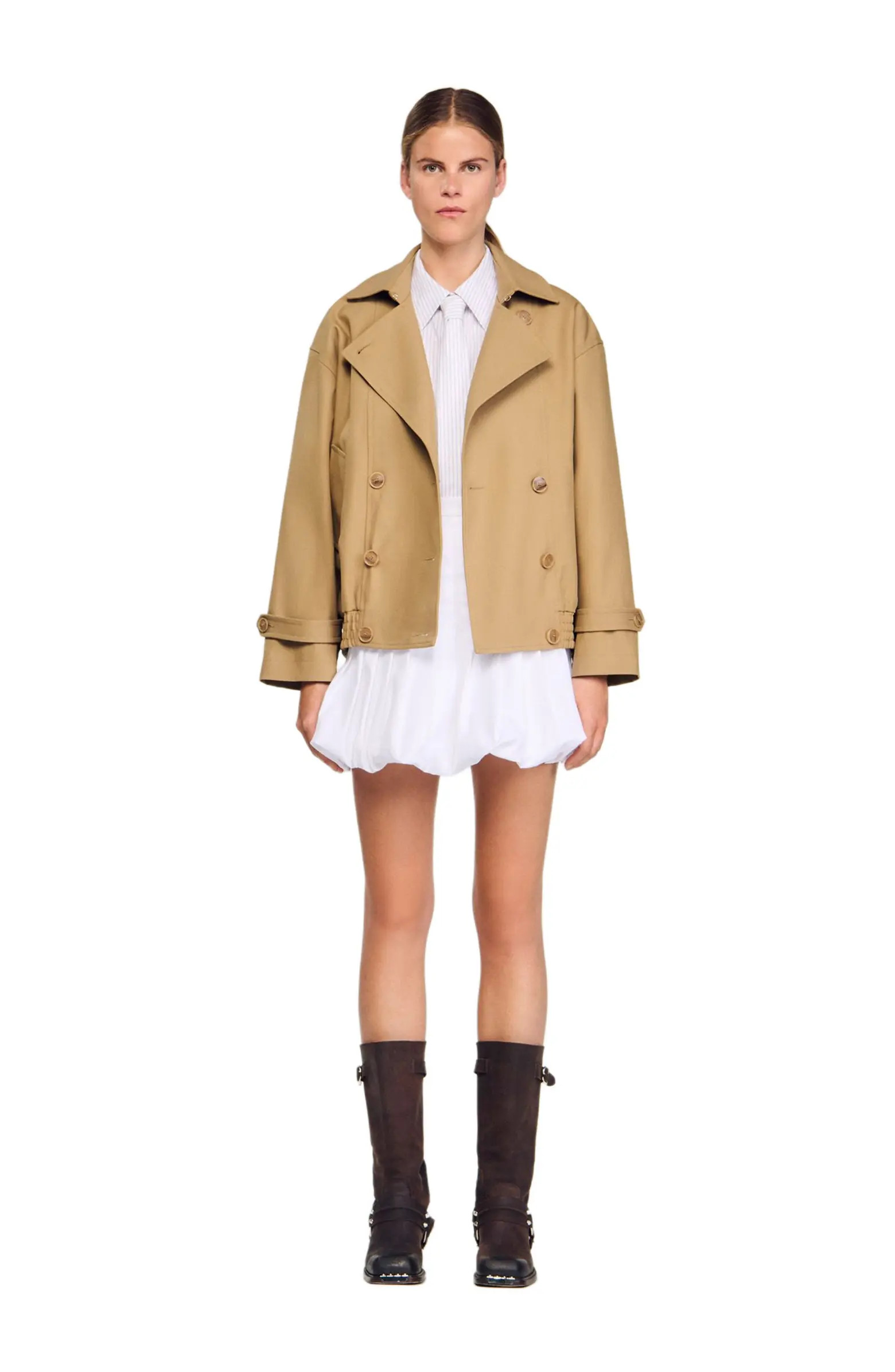 Short oversized trench coat | Nordstrom